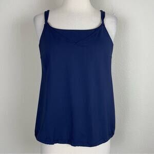 Athleta Navy Underwire  Swim Tankini 34 B/C